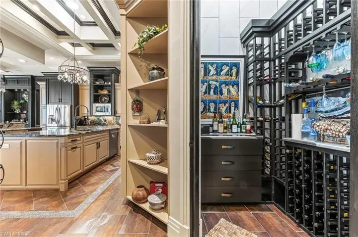 Tempearture controled walk-in wine cooler