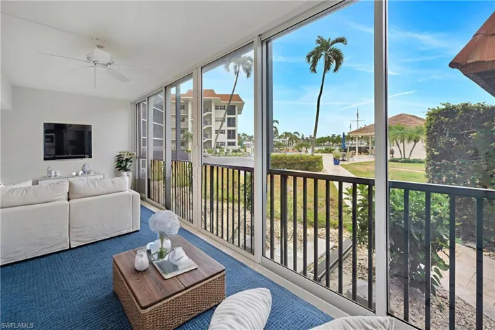 Virtually staged to show furniture options- Florida room