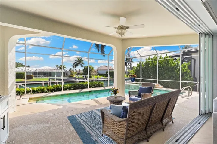 Poolside setting made for gathering!
