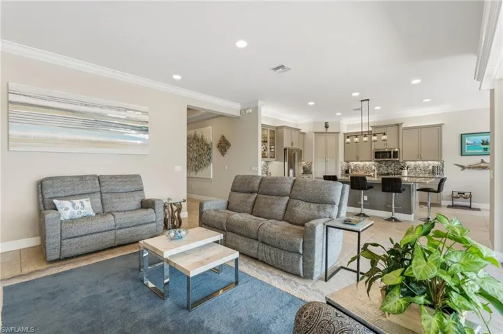 View of Kitchen from living area