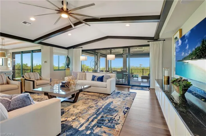 3rd Floor Living Room Sliders to Balcony