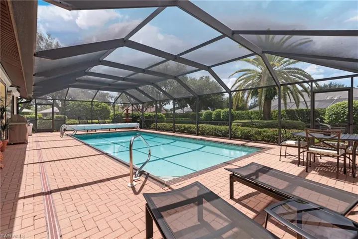 Room to relax and coof off in pool.