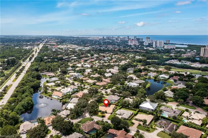 Looking south from the sky