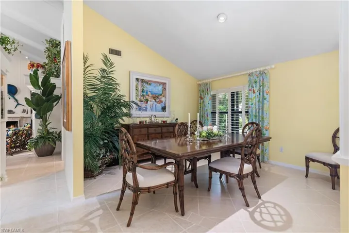 So many places to gather and dine - here is the formal dining area.