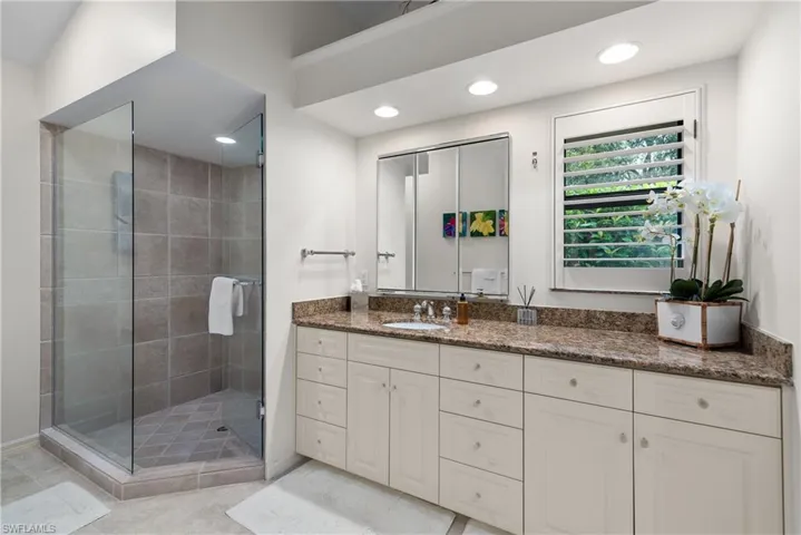 Well-thought out design for the master bath