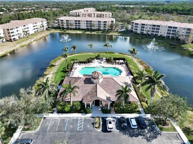 Aerial View of Clubhouse and Community Pool