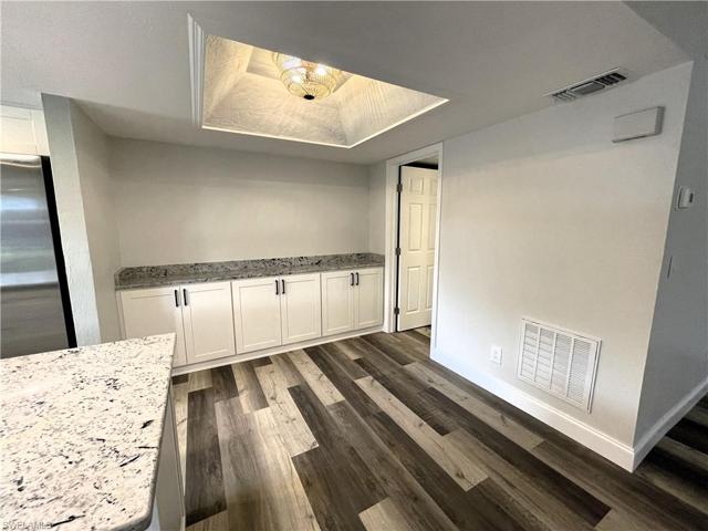 Dining room with extra built-in cabinetry