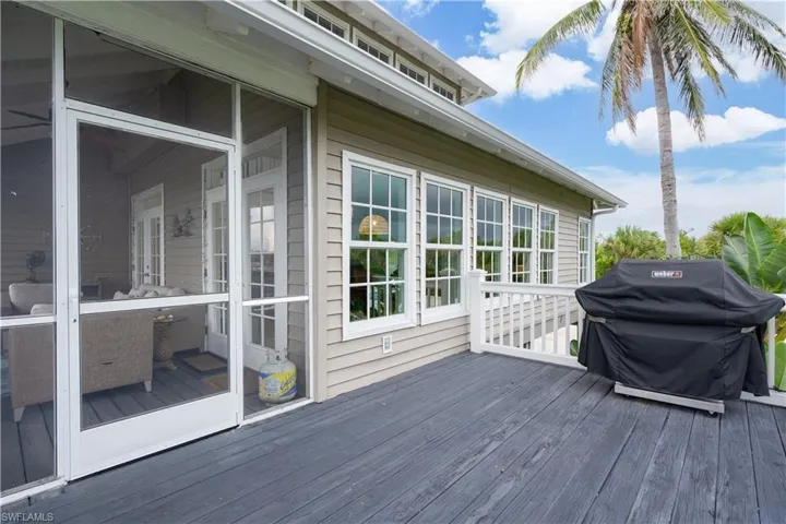 Deck with a grill