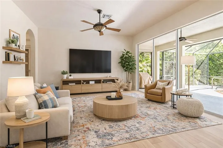 Virtual Rendering of family room