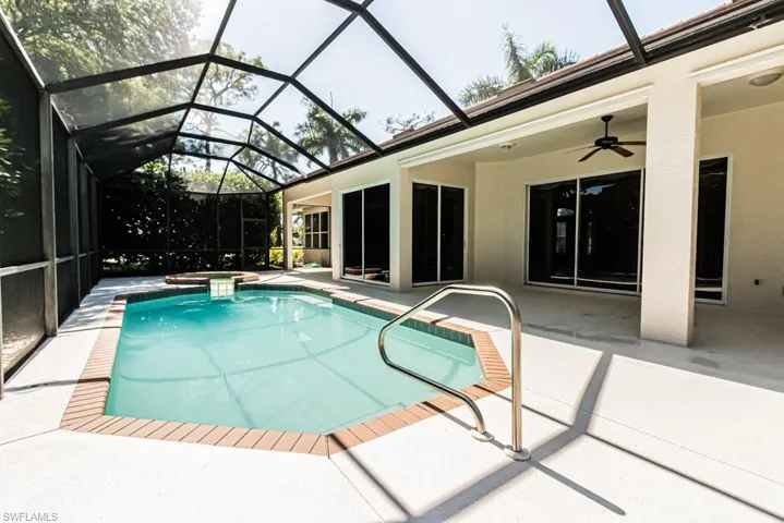 Large pool, recently renovated with spa.
