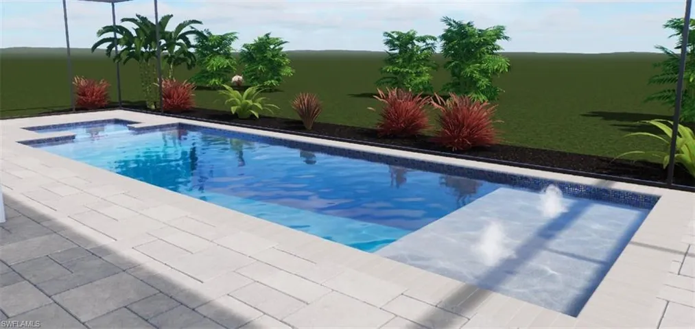 Virtual Rendering of Future Pool and Spa