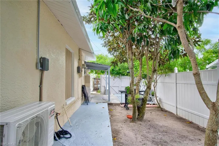 View of patio featuring ac unit