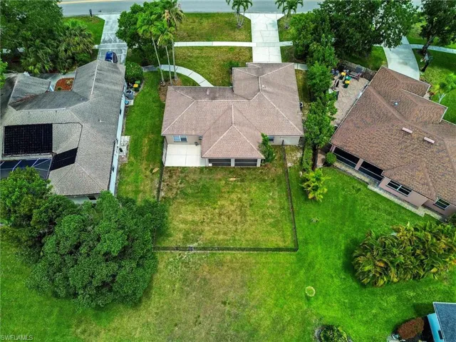 fenced in back yard