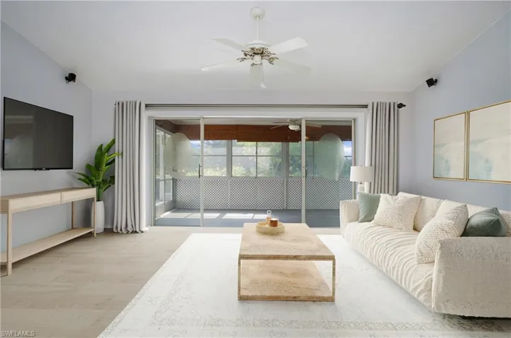 Photo includes reality staging to showcase the possibility of the living room. Design services included with purchase!