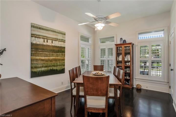 Dining to right of entrance