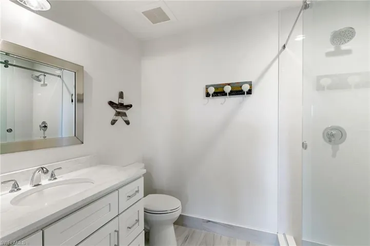 Second bath with walk-in shower.