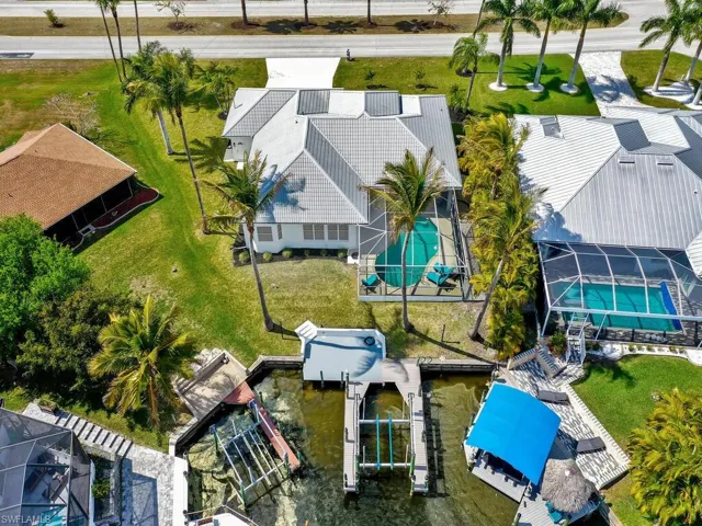 View from above of property
