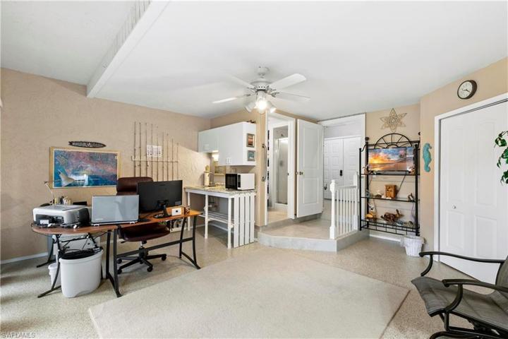 Wet bar area and extra storage closets
