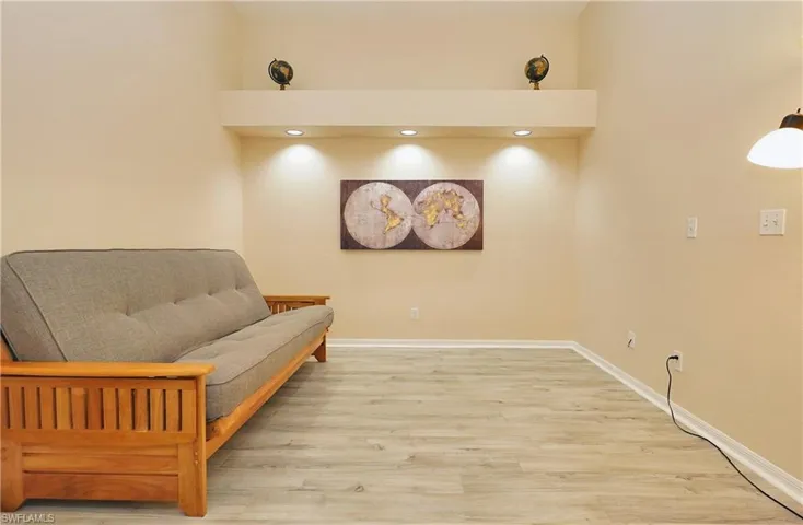 Den with Futon room for desk if working from home