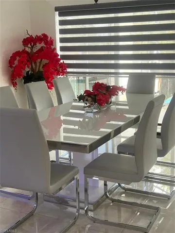 Dining space with healthy amount of natural light