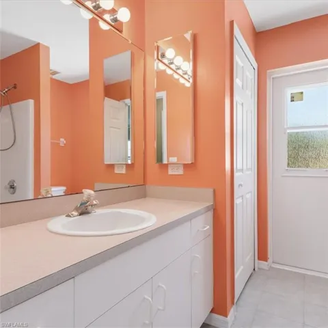Second Bathroom, opens to patio