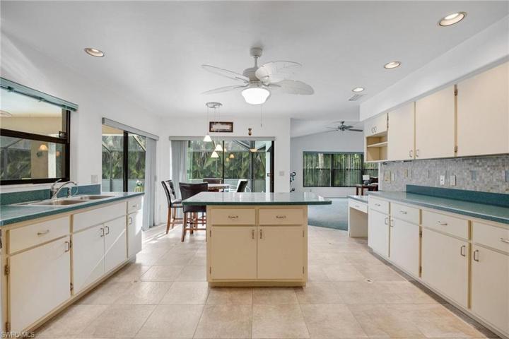 Kitchen with stainless steel appliances