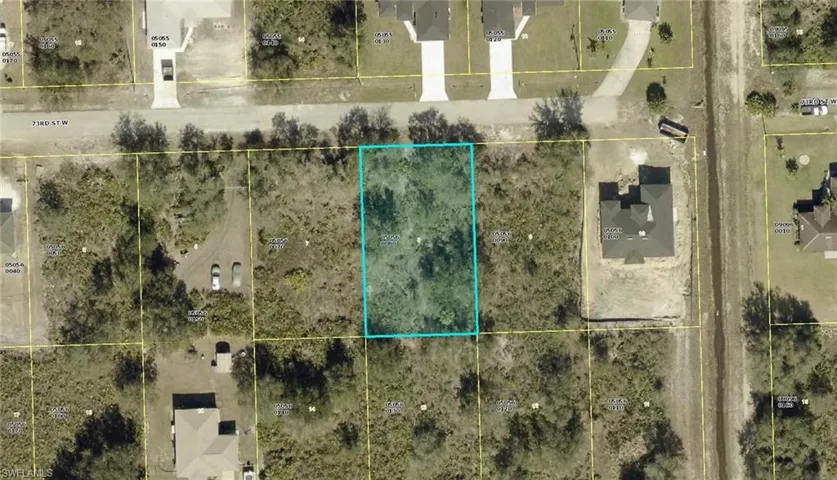 Aerial view of property's location
