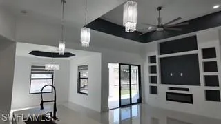 Kitchen featuring pendant lighting