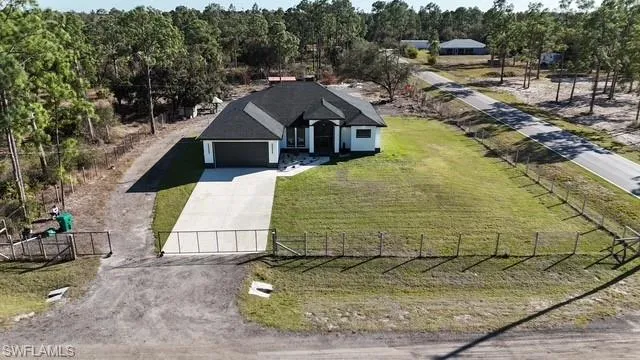 View from above of property