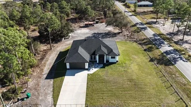 View from above of property