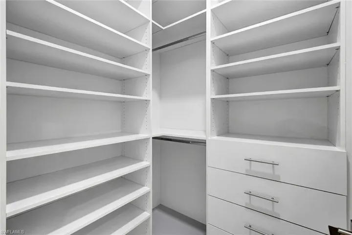 View of spacious closet