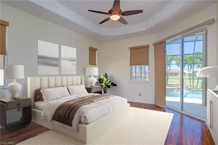 Staged Master Bedroom