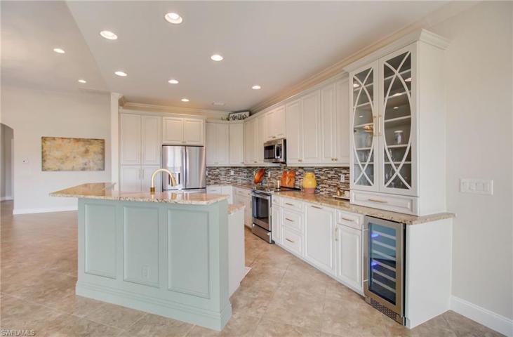 Kitchen also has wine cooler