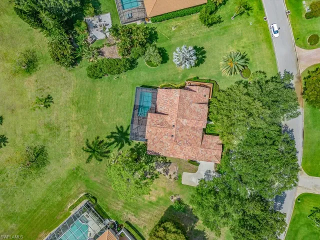 Aerial view of lot
