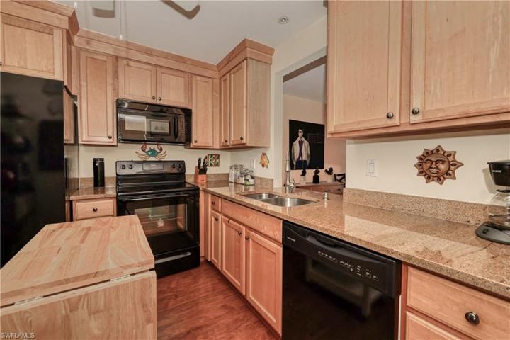 Plenty of cabinet space for storage.