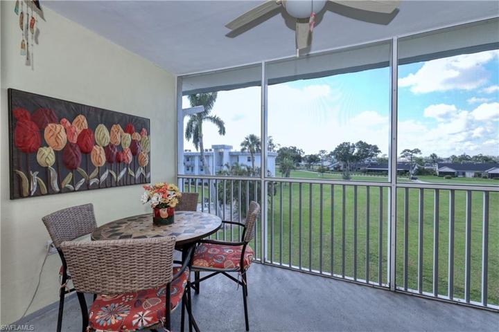 You will love this screened lanai overlooking the golf course!