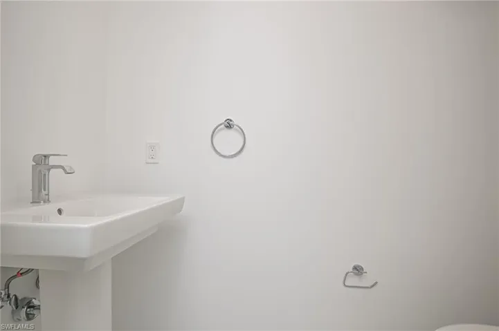 Half bathroom near laundry room