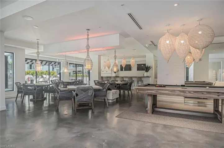 Billards and catering kitchen with social area