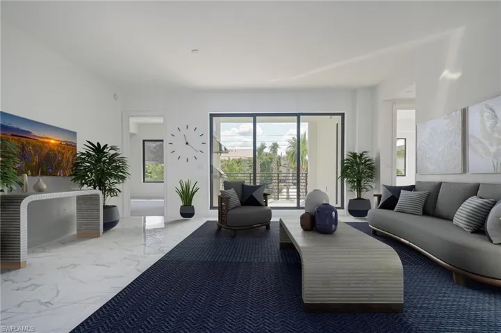 Virtually Staged living area