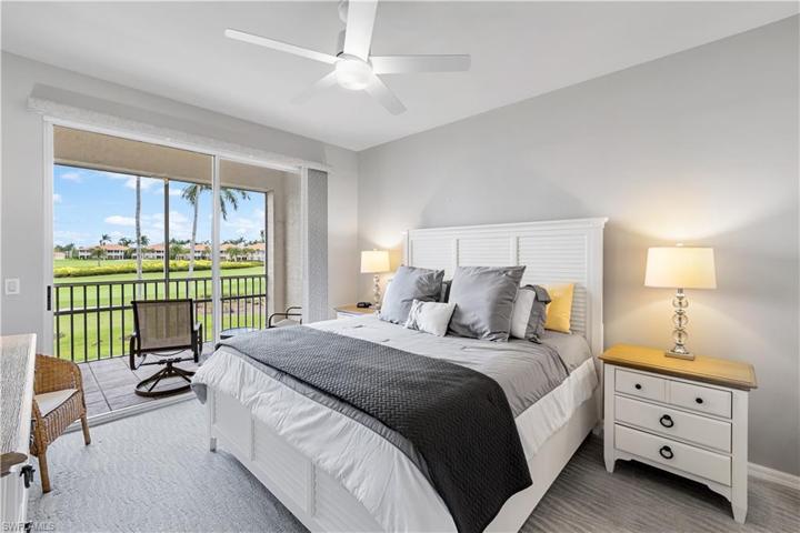 Wake up to the beautiful views right from your Master Ensuite! Sliding glass doors to the Patio overlooking the lake and Golf Course. NEW carpet installed.