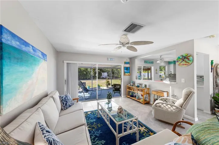 beautiful great room opens to the kitchen area to entertain