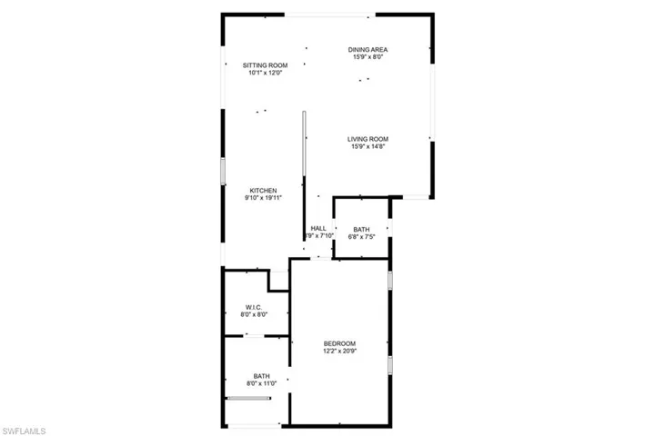 View of floor plan / room layout