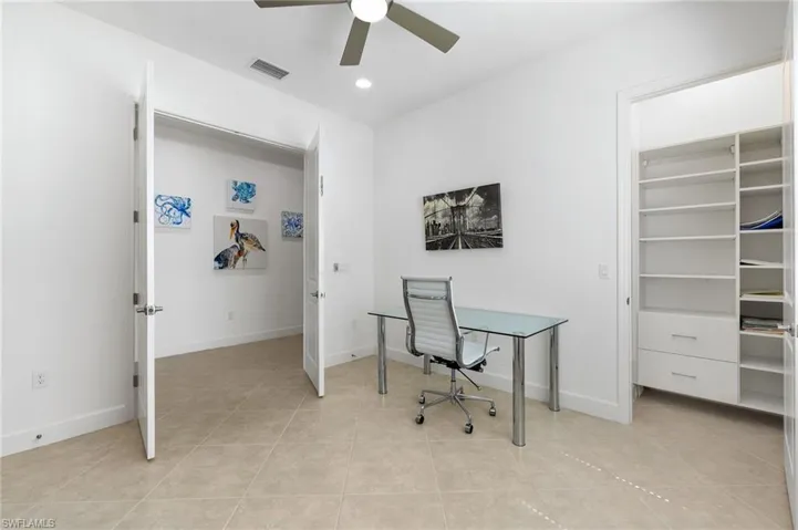 3rd Bedroom/Den features a California Closet!!!