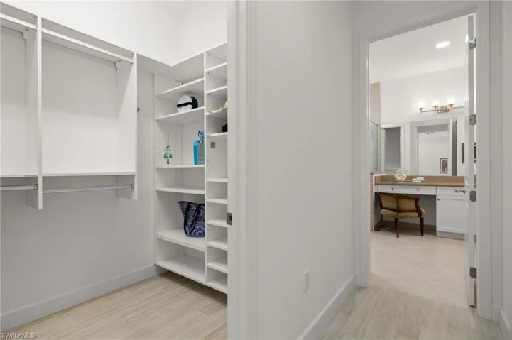 California Closet in both walk-in and single closets!!!
