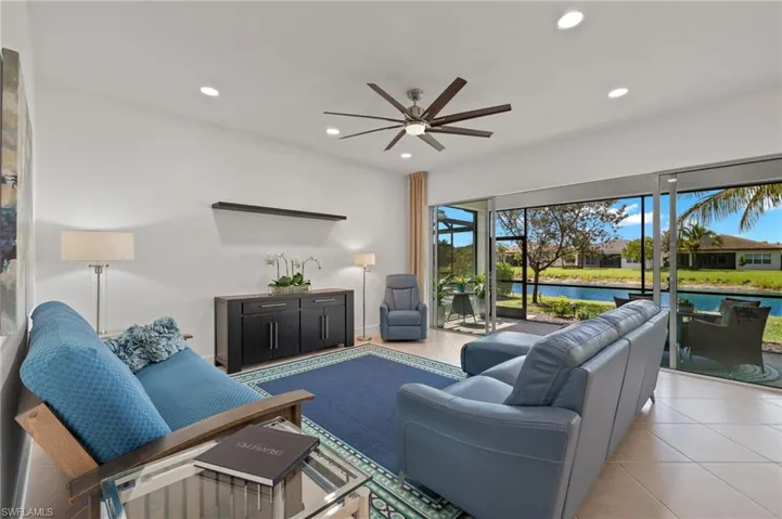 Real lanai has Noseum screen, a ceiling fan and an amazing waterfront view!