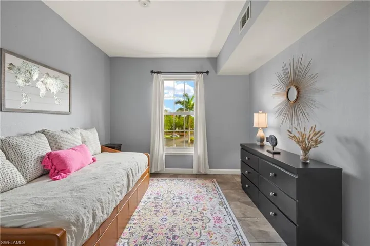 Bedroom with baseboards