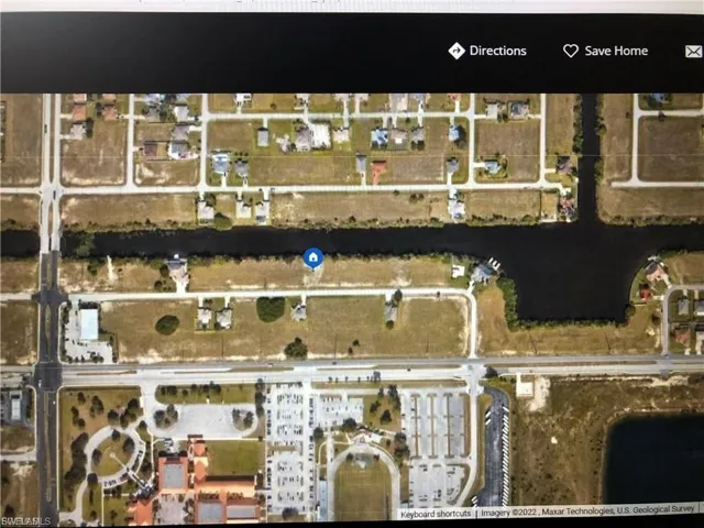 Aerial view of property's location