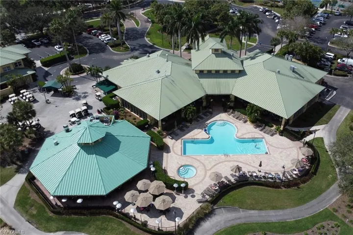 Birds eye view of property