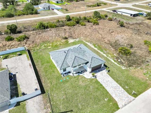 View from above of property