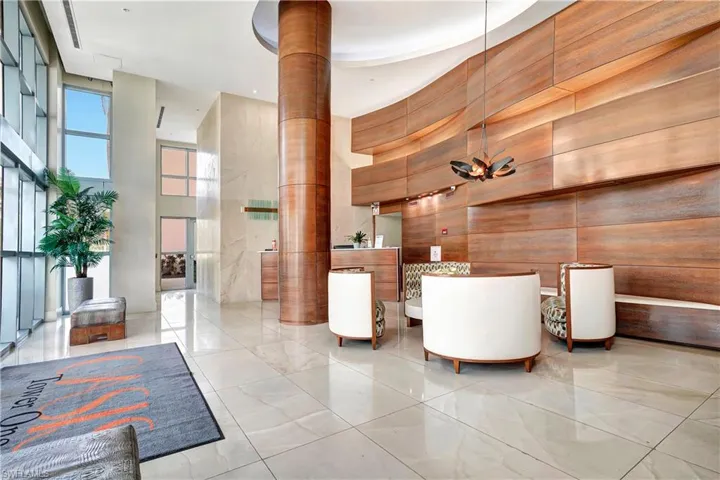 Lobby and concierge desk